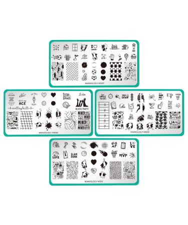 Maniology Game On Nail Stamping Plate Set Sports-Inspired Manicures and Nail Art Designs