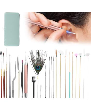 Green Spiral Ear Wax Removal Tool Set | Double Ended Ear Pick & Scoop Spoon | Ear Care Supplies - Buy Online on SooperMarket.com