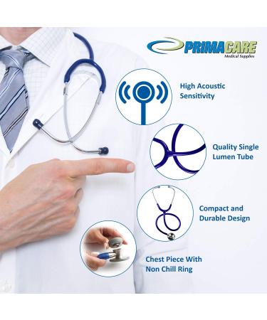 Primacare Classic Stethoscope - High-Quality Medical Instrument for Healthcare Professionals | International Shipping Available - Buy Online on SooperMarket.com