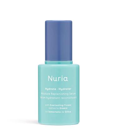 Nuria - Hydrate Moisture Replenishing Serum Antioxidant Serum for All Skin Types Skin Care Serum with Everlasting Flower Extract and Squalane Oil for Face 25mL/0.8 fl oz