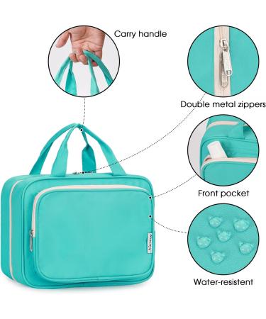 Narwey Hanging Travel Toiletry Bag - Women's Cosmetics Makeup Organizer Teal (Large) - Buy Online on SooperMarket.com