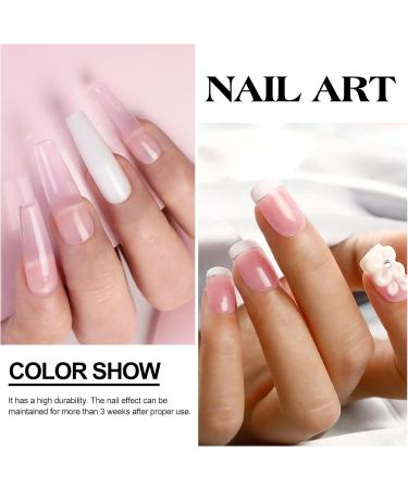 PEACECOLOR 8G 6PCS Acrylic Powder Set Clear Pink White Nude Orange Acrylic System Acrylic Nail Kit for Beginners DIY Nail Art Nails Extension No Nail Lamp Needed Professional Multicolor for Home DIY color 179 - Buy Online on SooperMarket.com