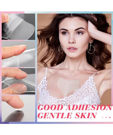 Reusable Silicone Chest Wrinkle Pad | Transparent Cleavage Patch for Smooth Skin | Decollete Wrinkle Patch for Women | 5.9 x 4.7 Inch - Buy Online on SooperMarket.com