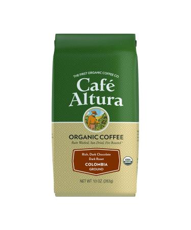 Cafe Altura Organic Coffee Colombia Dark Roast Ground 10 oz (283 g)