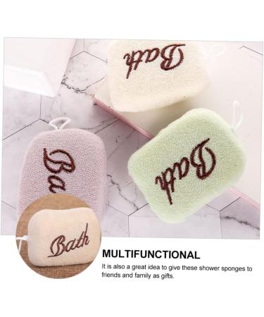 Angoily 12 Pcs Embroidered Bath Towels & Exfoliating Scrubbers - Soft Loofah & Toddler Bath Sponge for Gentle Skin Care - Buy Online on SooperMarket.com