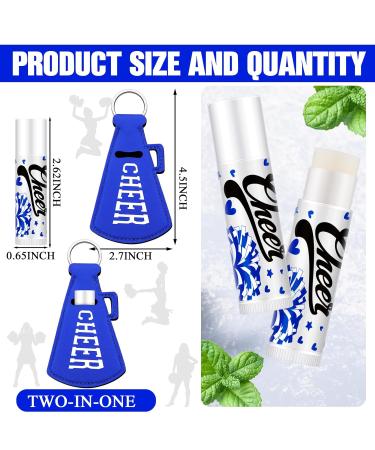18 Sets Cheerleader Lip Balm & Lipstick Holder Keychains - Blue Red Cheer Favors for Team & Sports Parties - Buy Online on SooperMarket.com