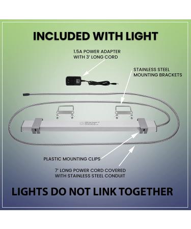 Bird Cage Light with Chew Guard for Hookbill Birds - Full Spectrum LED Pet Light by M&M Cage Co. | Simulates Natural Environment - Hookbill Light 18 - Buy Online on SooperMarket.com