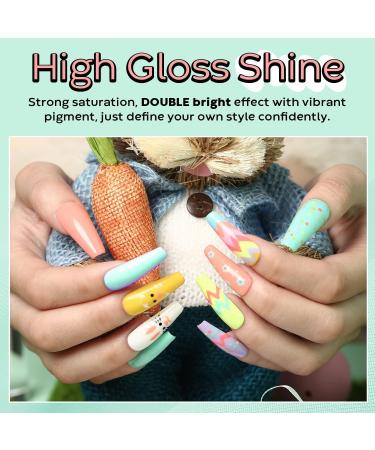 Modelones Gel Nail Polish - 6 Colors Summer Gel Polish Popular Bright Yellow Pink Gel Nail Soak Off U V Gel Nail Kit Beauty Gifts Set Box - Buy Online on SooperMarket.com