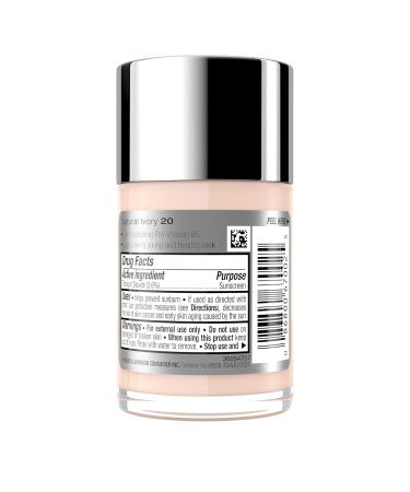 Neutrogena Healthy Skin Liquid Makeup Foundation SPF 20 - Lightweight & Flawless Coverage Natural Ivory - Antioxidant Vitamin E & Feverfew 1 fl. oz - International Shipping Available - Buy Online on SooperMarket.com