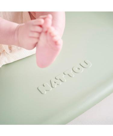 Nattou Soft PU Foam Changing Mat - Washable 50x70 cm Green Softy Model 2024 - International Shipping Available - Buy Online on SooperMarket.com