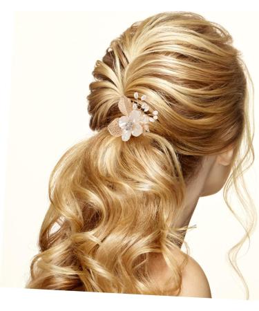 PLAFOPE Gold Leaf Side Comb Metal Hair Comb Hair Side Comb for Women Hair Comb Clip Comb Clips for Hair Leaf Hair Accessories Girl Headpiece Wedding Bride Headpiece Side Comb Headpiece - Buy Online on SooperMarket.com