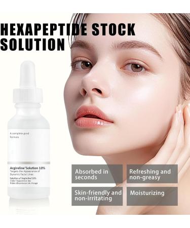VEROA 30 Ml Argireline-Solution 10% Face Serum - Peptide Serum Anti Aging & Skin Brightening Hydrating Serum - Easy to Absorb Collagen Boost Anti-Aging Serum Suitable for All Skin Types - Buy Online on SooperMarket.com