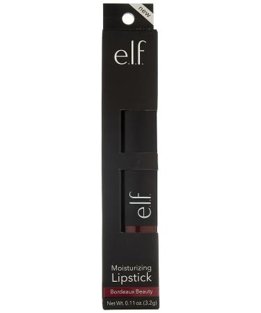 e.l.f. Moisturizing Lipstick - Bordeaux Beauty 0.11 oz - Vibrant Color & Luminous Shine - Buy Online on SooperMarket.com