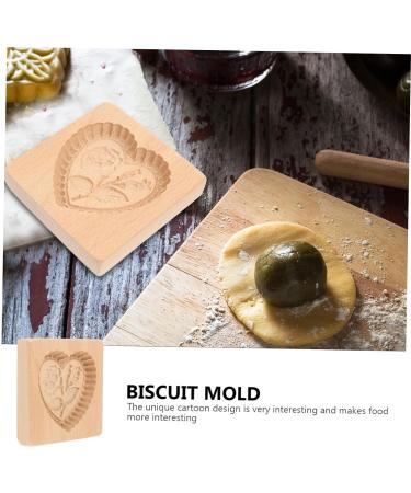 1pc Biscuit Mold Biscuits Embossing Baking Tool Creative Cookie Mold Biscuit Baking Mold Kitchen Cookie Mold Fondant Mold Kitchen Utensil Modeling Log Kitchen Supplies 10X10X2CM Rose - Buy Online on SooperMarket.com