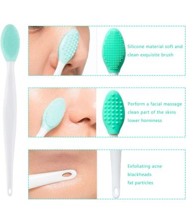 OBSCYON 6-Piece Soft Silicone Face Scrubber Set for Pore Cleansing and Lip Exfoliation - Facial Cleansing Brush, Mask Brush, Lip Brush - Skin Care Tools - Buy Online on SooperMarket.com