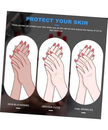 PLAFOPE 1 Pair Nail Gloves Manicure Gloves Fingerless Mitts UV Shield Gloves Sunscreen Gloves Manicure Tools Nail Art Tools Fingerless Gloves Gloves - Buy Online on SooperMarket.com