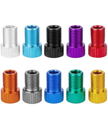 HZJD Presta Valve Adapter, Convert Presta to Schrader Adaptor for Bike, Inflate Tire Using Standard Pump or Air Compressor(10PCS)