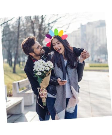 Gadpiparty Sun Flower Headband Lovers Props Make up Colorful Non-woven Plastic Colorful 28X13CM - Buy Online on SooperMarket.com