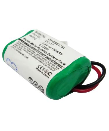 150mAh Battery Replacement for Kinetic MH120AAAL4GC MH120AAAL4GC SportDOG SD-350 SD-400 SD-800 (4.8V)