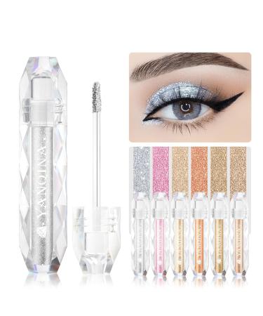 Buy Glitter Liquid Eyeshadow - Diamond Sequins Waterproof Highlighter Long-Lasting Eye Makeup in Brown - Shop Internationally - Buy Online on SooperMarket.com