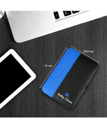 Manicure Set Nail Set Nail Clipper Kit Professional - Stainless Steel Pedicure Set Nail Grooming Kit of 18pcs with Case for Travel (Black/Blue) - Buy Online on SooperMarket.com
