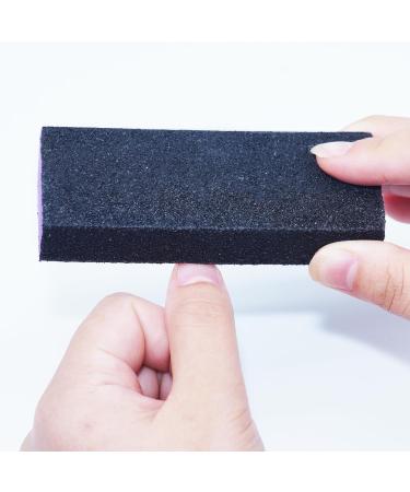 Buy Reusable Black Nail File & Thin Buffer Block - Double Sided Manicure Tools (100/180 Grit) - Perfect for Buffing & Grinding | International Shipping - Buy Online on SooperMarket.com