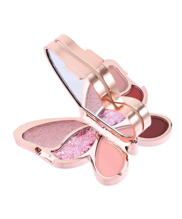 FOYTOKI 3 Pcs Eyeshadow Palette Glitter Eye Shadow Matte Blush Glitter Eyeshadow Matte Eyeshadow Abs