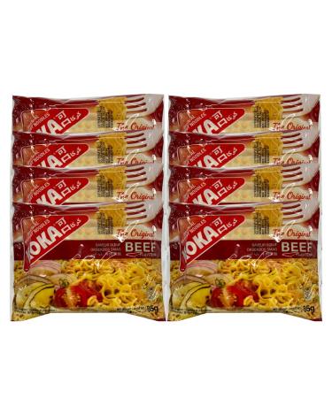 Koka Noodles The Original Beef Flavour Instant Noodles Ready To Eat Oriental Instant Noodles With Seasoning Mix Delicious Taste 85G Pack Of 8 Beef Pack Of 8