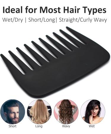 Professional Anti Static Wide Tooth Detangling Comb - Salon Quality Afro Comb for Men and Women - Buy Online on SooperMarket.com