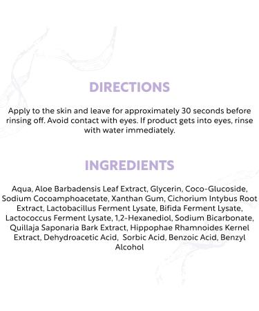 Clever Soap 2% Probiotic & Prebiotic Face Wash - Natural Antibacterial Daily Facial Cleanser - Suitable For Acne Eczema & All Skin Types - Fragrance Free For Men & Women - Buy Online on SooperMarket.com
