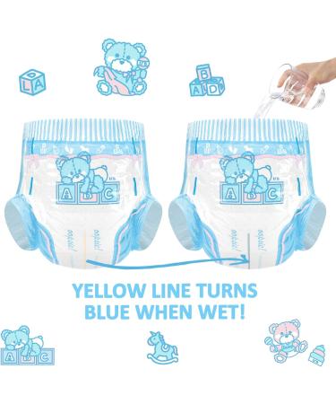 LittleForBig Adult Printed Diapers - 10 Pack Potty Pants (Medium 71-96 CM) Blue - International Shipping Available - Buy Online on SooperMarket.com