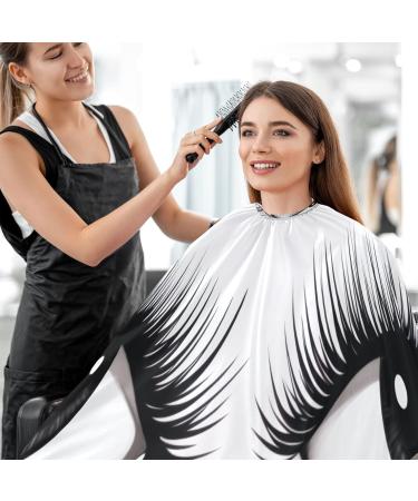 Kigai Cute Eyes Barber Cape - Waterproof Hair Cutting Cape for Men & Women | Professional Hairdressing with Adjustable Snap Closure - Buy Online on SooperMarket.com