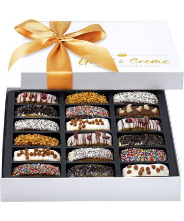Hazel & Creme Biscotti Gift Baskets - Extra Large Gourmet Gift Box for Mother's Day, Birthday, Holiday, Sympathy - Perfect for Him or Her and Corporate Gifting - Buy Online on SooperMarket.com