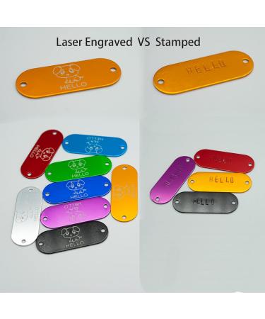 StayMax Aluminum Engraving Blanks Tags Stamping Blanks Tags with 2 Holes 25 Pack (Black) - Buy Online on SooperMarket.com