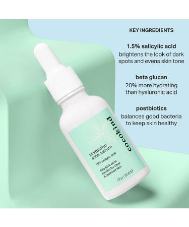 Cocokind Postbiotic Acne Serum with Salicylic Acid and BHA - Exfoliating, Brightening, and Hydrating - Buy Online on SooperMarket.com