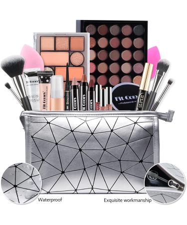 All in one Makeup Set Full Makeup Kit with Makeup Bag Portable 40Color Eyeshadow Palette Face Primer Foundation Make up Concealer Eyeliner Stamp Mascara Lip Gloss Make-up Set Travel - Buy Online on SooperMarket.com