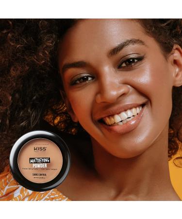 Kiss New York Pro Pressed Mattifying Finishing Setting Powder - Translucent Deep | For Medium to Dark Skin | Minimizes Fine Lines & Pores - Buy Online on SooperMarket.com