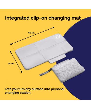 Bugaboo Changing Clutch with Waterproof Mat - Light Grey M lange - Buy Online on SooperMarket.com
