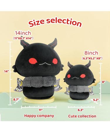 Mewaii 14'' Mothman Mushroom Plush Pillow Squishy Toy - Black Moth 14 Inch - Buy Online on SooperMarket.com