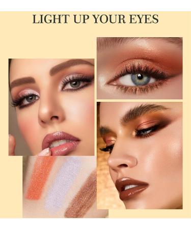 Go Ho White Highlighter Cream-to-Powder Eyeshadow Stick - Shimmer White 01 - Buy Online on SooperMarket.com