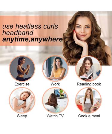 Leopard No Heat Curlers - Overnight Heatless Curls for Long Hair - Silk DIY Hair Styling Tools Kit - Buy Online on SooperMarket.com