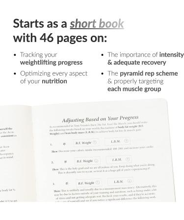 Weightlifting Gym Buddy Journal by Habit Nest: 12-Week Trainer & Progress Tracker | Fitness Planner with 65 Guided Workouts - Buy Online on SooperMarket.com