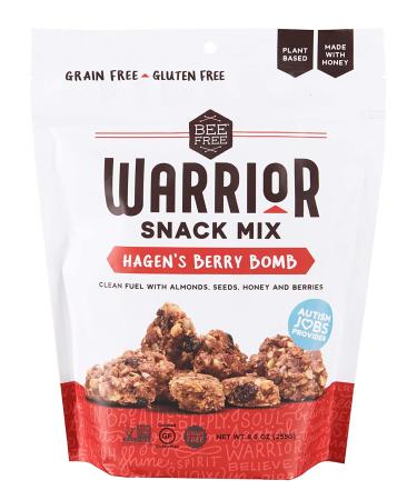 BeeFree Warrior Mix Chunky Granola Bites - Paleo, Low Carb, Grain Free | Hagens Berry Bomb Flavor | 9oz Bags, 3 Pack - Buy Online on SooperMarket.com