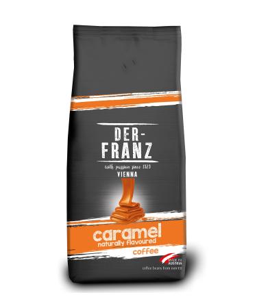 Der-Franz coffee flavoured with caramel Arabica and Robusta coffee beans 1000 g caramel 1 kg (1 pack)