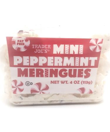 Trader Joes Mini Peppermint Meringues 4 oz