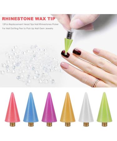 Kuuddker 12Pieces Replacement Tips Nail Rhinestones Picker for Nail Dotting Pen to Pick Up Nail Gem Jewelry Replacement - Buy Online on SooperMarket.com
