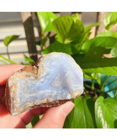 190g Natural Raw Blue Lace Agate Rough Stones Crystal Minerals and Stones Rough Gemstones Original Specimen for Home Decor Gifts Full of Texture (Size : 140-190g) - Buy Online on SooperMarket.com