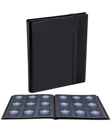 JIQEZNL Card Binder, 432 Pockets Upgraded Trading Card Binders, Cards Collection Binder 9 Pocket, Side Loading Yugioh Binder Book Holder for MTG, TCG, Sport, Football, Baseball Collector Cards - Black
