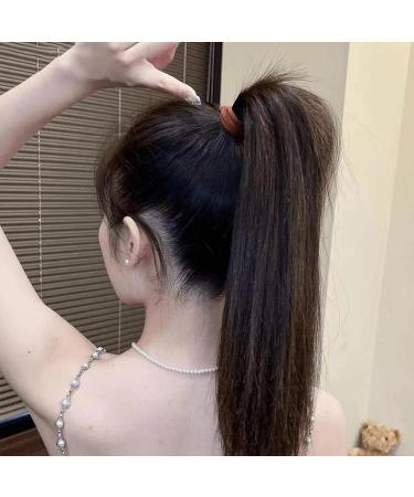 Hair Elastics No Damage Wide Hair Bands Hair Elastics | Hair Accessories Seamless Elastics Rubber Bands No Damage Ponytail Holders Pony Tails Hair Ties - Buy Online on SooperMarket.com