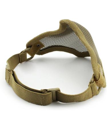 Warmharting Tactical Airsoft Mask - Metal Mesh Face Protection for Paintball Halloween & Cosplay - Durable & Comfortable - Buy Online on SooperMarket.com